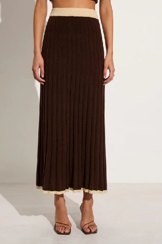 Trendy midi skirts for modern fashionistas -Faithfull the Brand Mona Knit Skirt - FINAL SALE