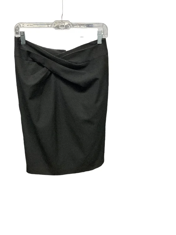 High-waisted denim skirts for cool lift -Skirt Midi By Michael By Michael Kors In Black, Size: 6