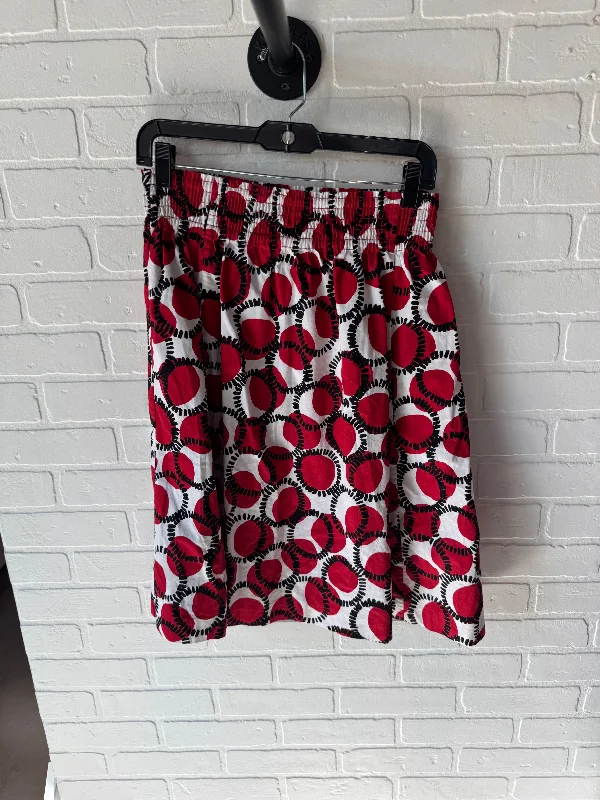 Affordable denim skirts for everyday cool -Skirt Designer By Kate Spade In Black & Red, Size: 2