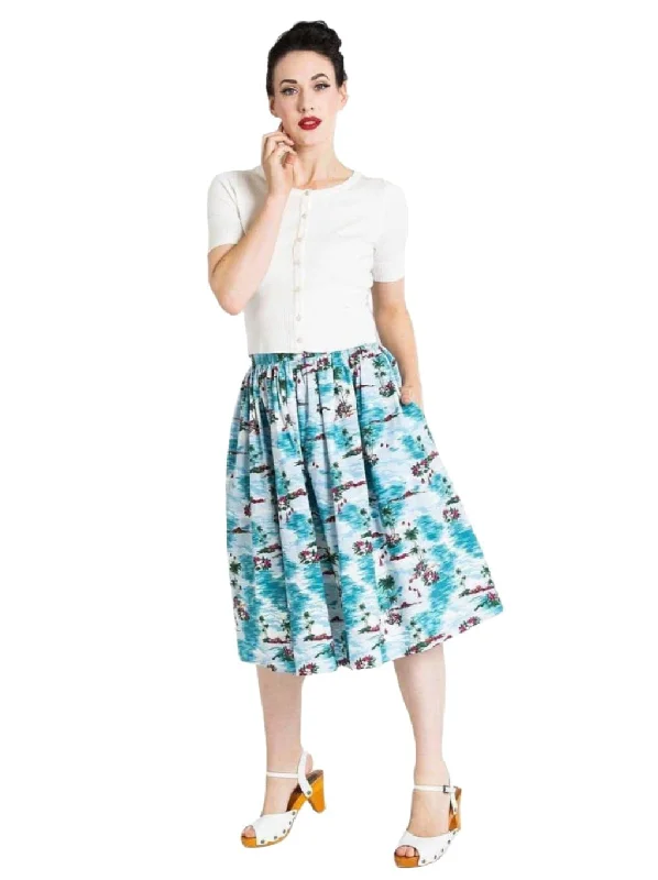 Casual skirts for relaxed weekend lounging -HELL BUNNY NISSI 50S SKIRT