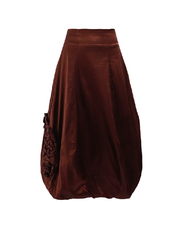 Trendy midi skirts for modern fashionistas -Applique Detail Skirt