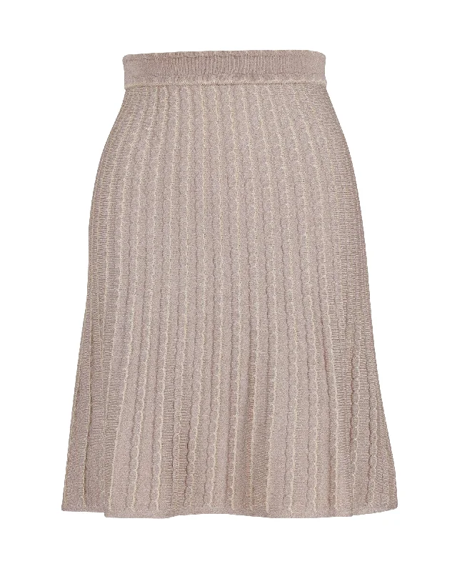 Skort Short Skirts for Practical -Missoni Knitted Skirt in Pink Nylon Polyamide