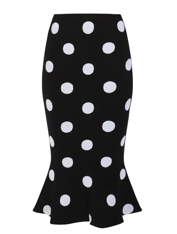 A-line midi skirts for balanced style -Polka Dot Skirt