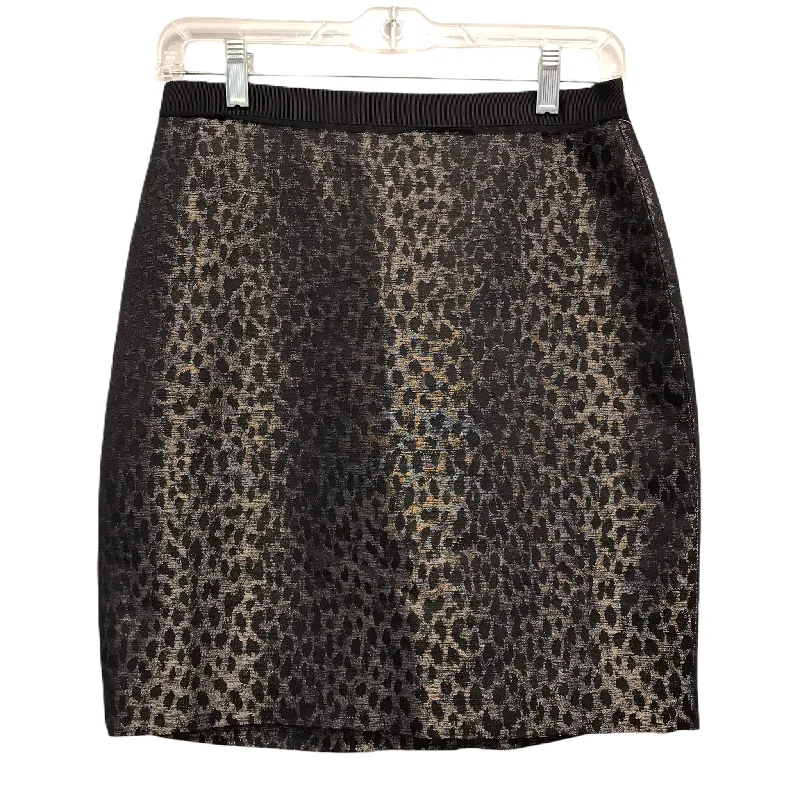 Flowy chiffon skirts for romantic summer days -Skirt Mini & Short By Ann Taylor In Animal Print, Size: 0