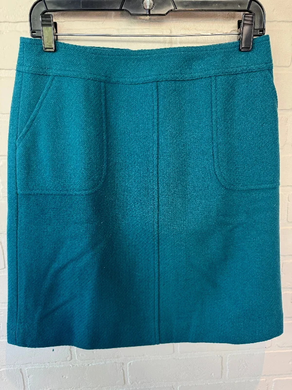 Lightweight skirts for warm weather comfort -Skirt Mini & Short By Talbots In Blue, Size: 4