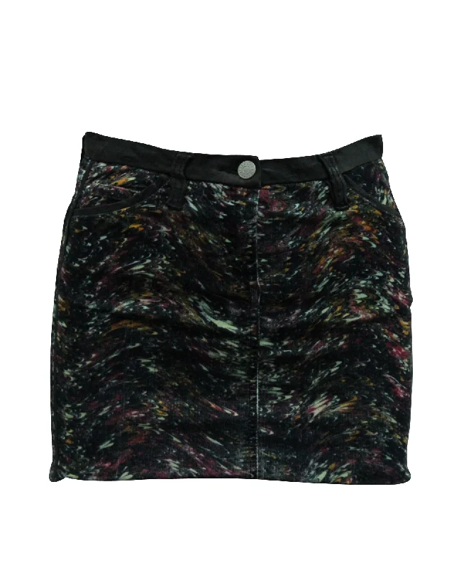 Long Skirts for Graduation -Isabel Marant Tweed Mini Skirt in Multicolor Cotton