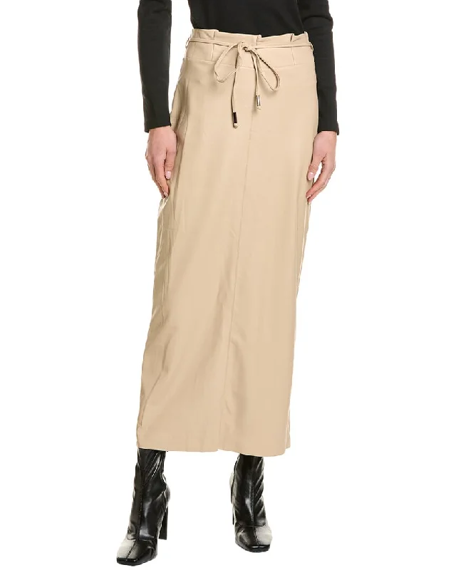 Solid Color Long Skirts for Simple -THEO The Label Hera Midi Skirt