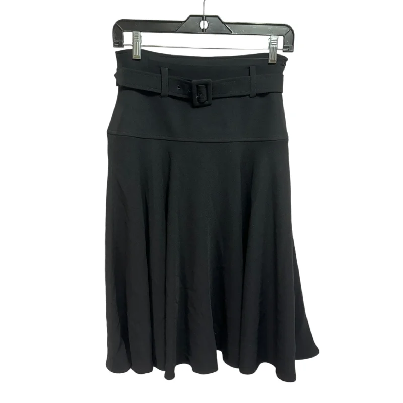 Ruffled maxi skirts for boho summer flair -Belted Skirt Midi By Calvin Klein In Black, Size: 2