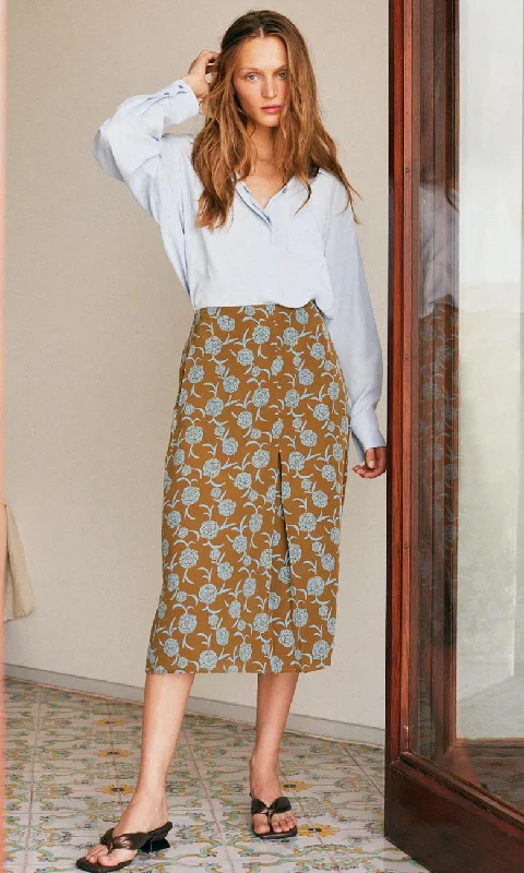 Casual skirts with relaxed fit comfort -Momoni Charlotte Silk Skirt