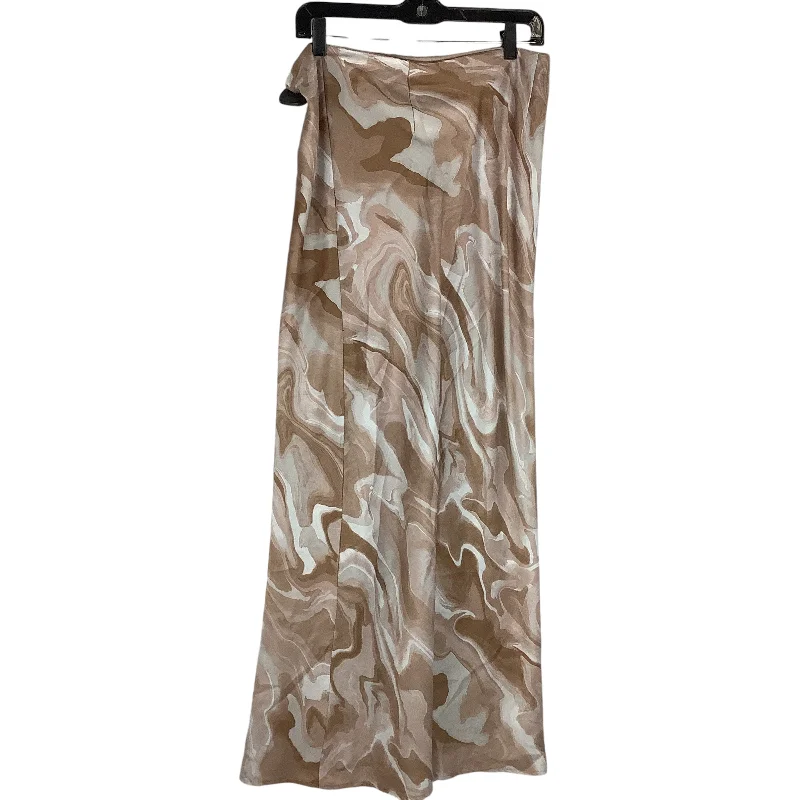 Midi pencil skirts for polished business attire -Skirt Maxi By Vestique In Tan, Size: M