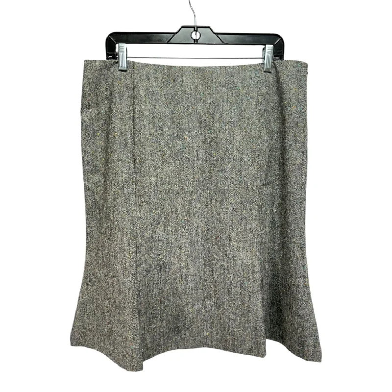 Affordable skirts with basic solid colors -Skirt Midi By Nordstrom In Grey, Size: 16