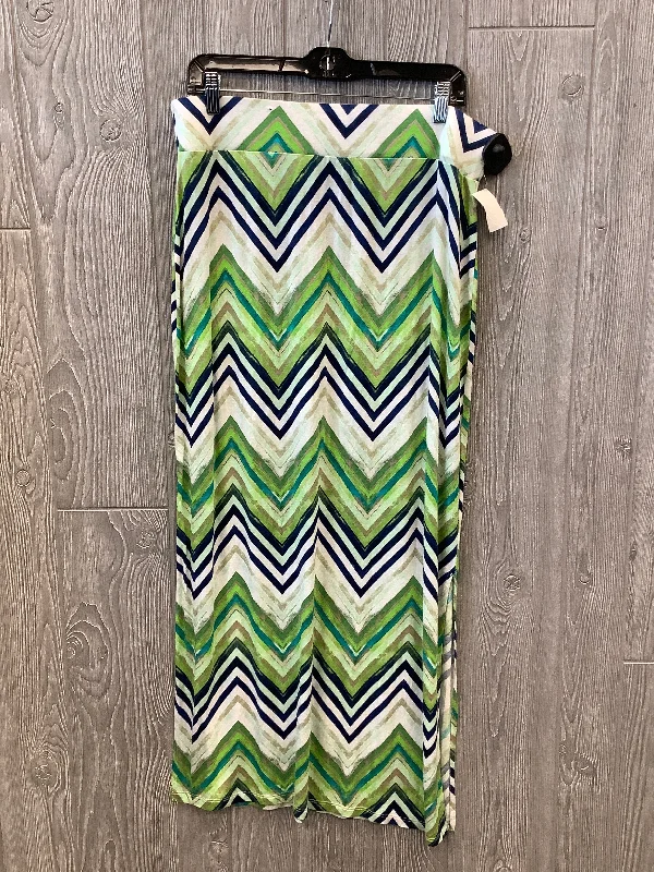 Vintage skirts with 70s-inspired designs -Skirt Maxi By Ana In Blue & Green, Size: 12