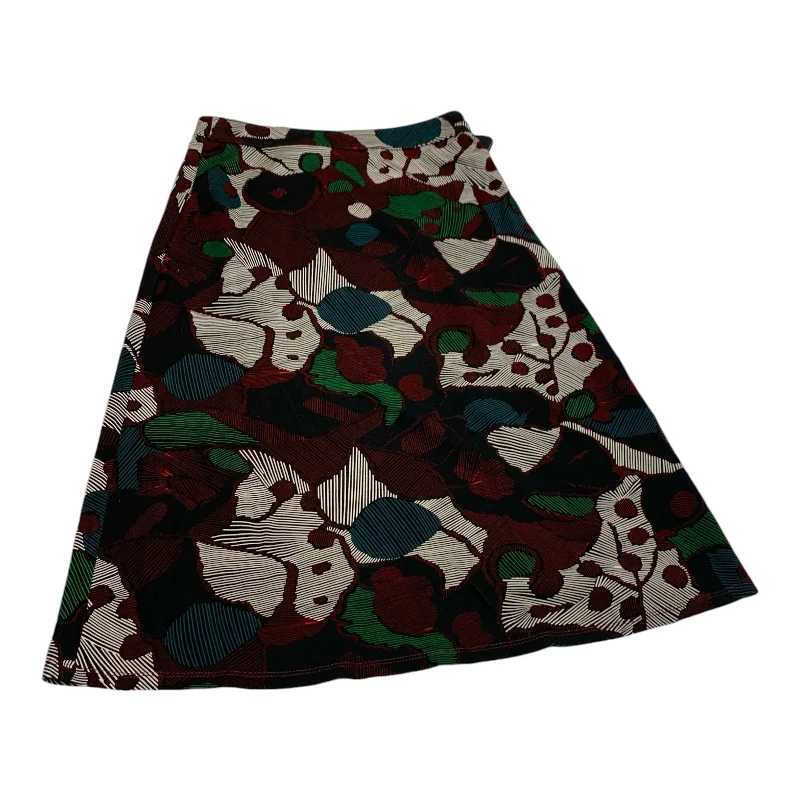 Flowy floral skirts for springtime elegance -Skirt Midi By Isla Maude In Green & Red, Size: S