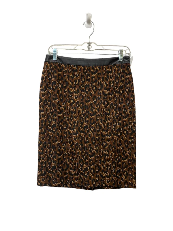 Trendy skirts with bold plaid patterns -Skirt Midi By Talbots In Animal Print, Size: 4