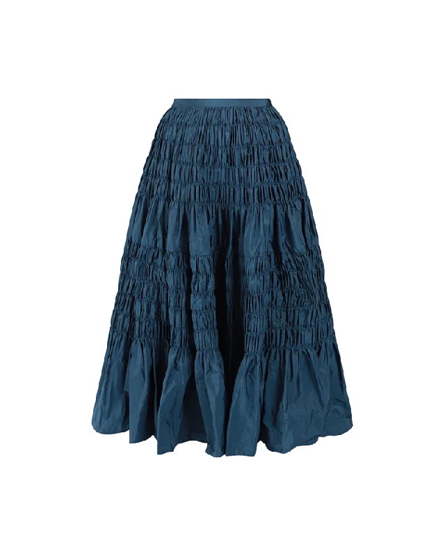 Lightweight linen skirts for breathable wear -Lauren Taffeta Skirt