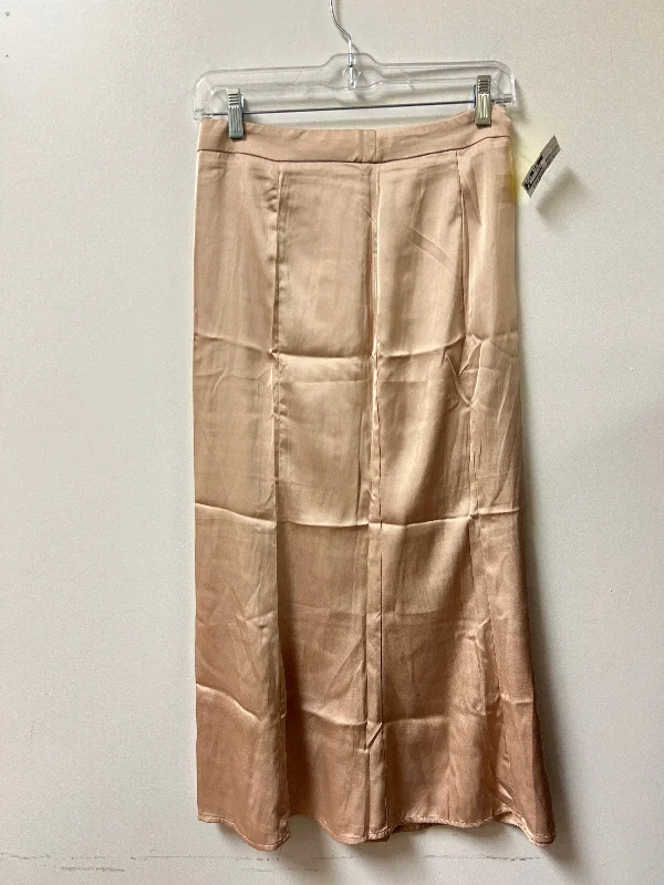 Casual skirts for relaxed weekend lounging -Skirt Midi By Shein In Tan, Size: S