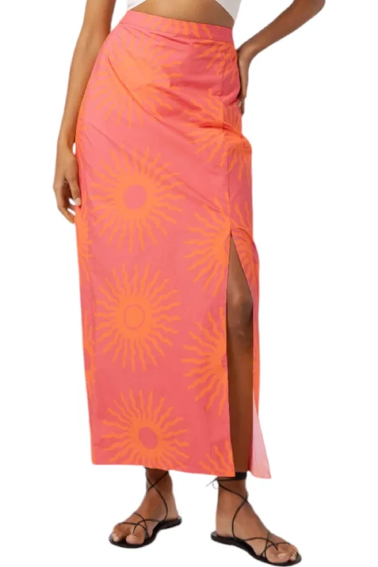 Contemporary Long Skirts for Fashion -Nicola Skirt In Sunburstros