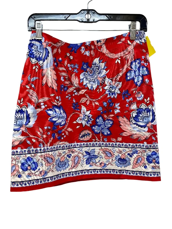 Flowy maxi skirts for breezy summer style -Skirt Mini & Short By Talbots In Red, Size: 4