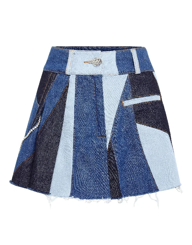 Long Skirts for Office Wear -Denim Mini Skirt