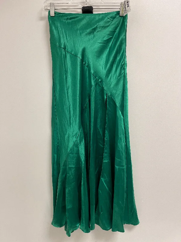 Luxury maxi skirts for dramatic flair -Skirt Maxi By Asos In Green, Size: 0