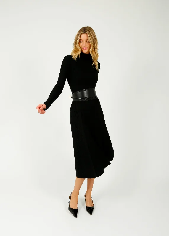 Trendy midi skirts for modern fashionistas -JOSEPH  Silk Blend Skirt in Black