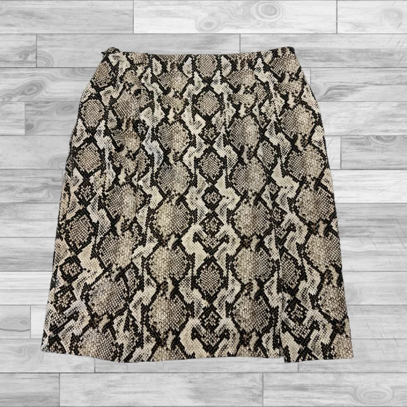 Lightweight skirts for warm season chic -Skirt Midi By Michael By Michael Kors In Animal Print, Size: 4