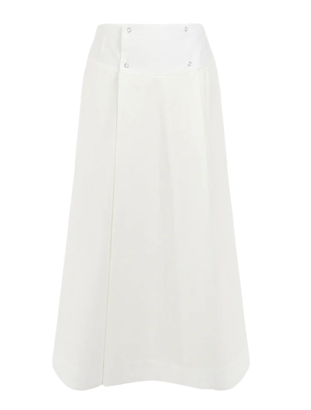 Soft linen skirts for gentle warm wear -The Pleat Wrap Skirt