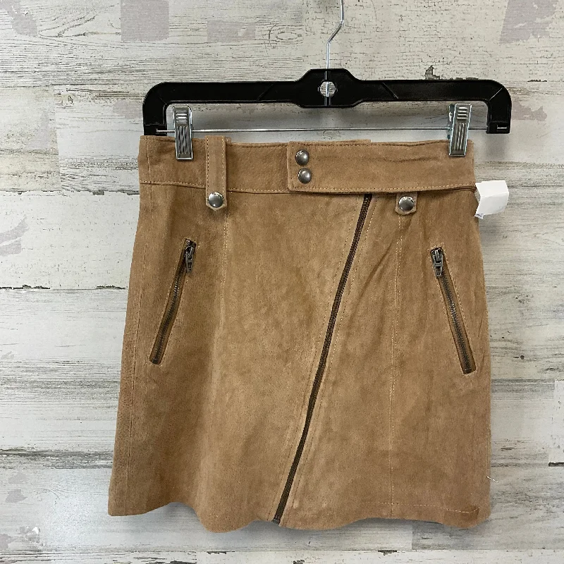 Patterned skirts for artistic standout appeal -Leather Skirt Mini & Short By Blanknyc In Brown, Size: 00